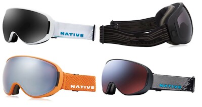 Native Dropzone Ski Snow Spherical Goggles with Slidelock Lens Change System
