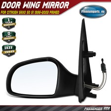 Manual Door Wing Mirror Passenger Side for Citroen Saxo S0 S1 1996-2003 Primed