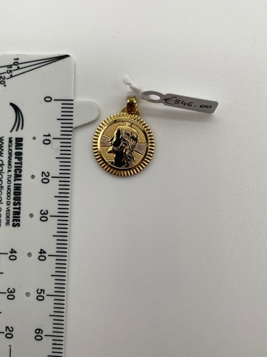 Ciondolo in oro 18 carati Volto di Cristo 3,5 g - Foto 2 di 2