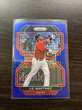 J.D. Martinez 2022 Prizm Baseball Blue Mojo Prizm Tier II #123 8/199 Red Sox