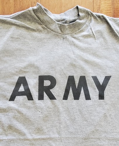 Medium T Shirt Short Sleeve Army Gray IPFU Improved Physical Fitness PT Gear US - Picture 2 of 9