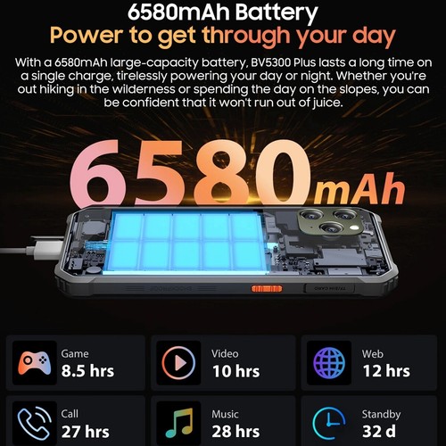 Global Version Blackview BV5300 Plus Rugged Phone 4GB / 8GB+128GB Octa Core IP68 - Picture 3 of 24