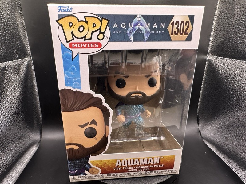 AQUAMAN, #1302, from "AQUAMAN AND THE LOST KINGDOM", 2023 FUNKO POP MOVIES