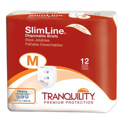 Tranquility Slimline Incontinence Brief M Full Fit 2122 66 12 Ct