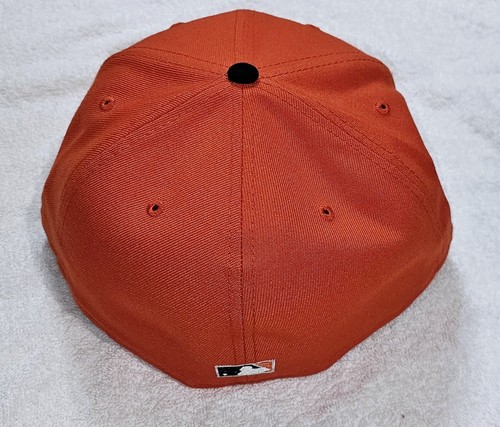 HAT CLUB San Francisco GIANTS 2021 SPRING TRAINING Orange Black New Era Size 8 - Picture 4 of 9