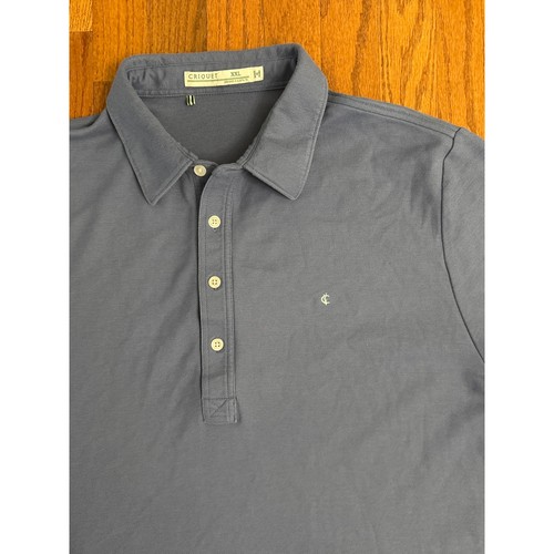 Criquet Men’s Blue Short Sleeve Polo Shirt Size XXL- EUC - Picture 3 of 5
