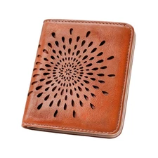 Womens Wallet, Slim Small Wallet for Women Men RFID Wallet Women Sunflower Le...