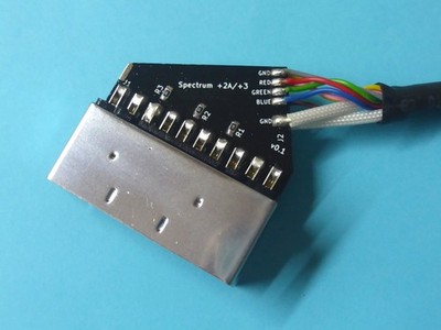 ZX Spectrum +2A , +2B , +3  RGB Scart Kabel .  RGB Cable for Spectum +2/+2B/+3