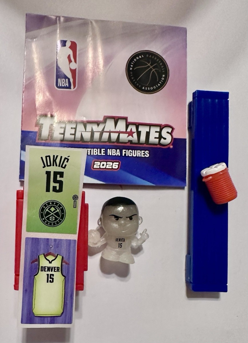 2026 NBA Teenymates Nikola Jokic Denver Nuggets RARE 1:64 Packs W