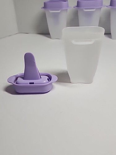 Tupperware Kinder Lollitups Eis am Stiel gefrierbare Formen 6 Formen klar lila - Bild 4 von 7