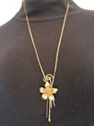 Gold Toned Flower 28” Necklace with Adjustable Slide (#4320). — photo 1