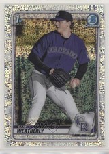 2020 Bowman Draft Chrome Sparkle Refractor Sam Weatherly #BD-109 0o6v