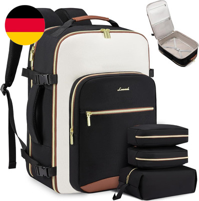 LOVEVOOK Handgepäck Rucksack Flugzeug, Reiserucksack Damen Groß 40L Herren Wasse
