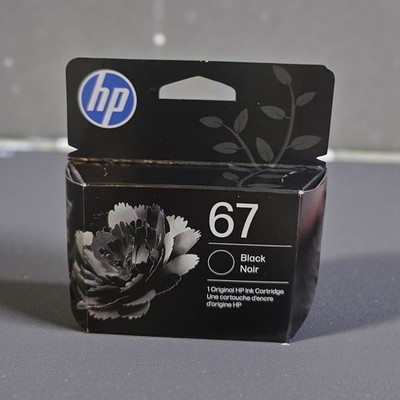 HP 67 Black Ink Cartridge,  3YM56AN, 120 Pages, Exp 01/2028