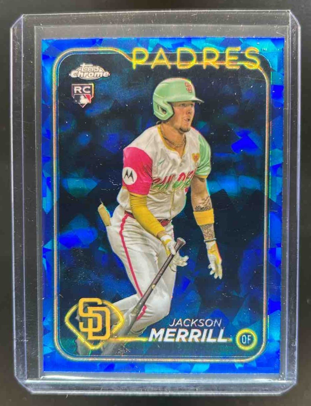 2024 Topps Chrome Update Sapphire Jackson Merrill RC #USCS210 Padres
