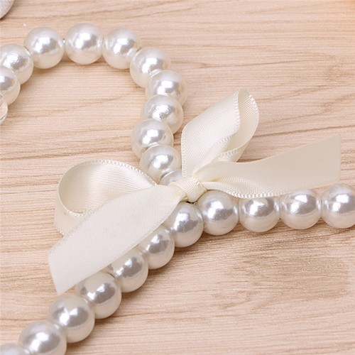 Fashion Plastic Pearl Bow Clothes Clothing Hanger For Kids Children Pet Dog for - Picture 4 of 8