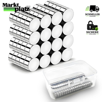 Magnete Stark Neodym 6X3Mm Runde 80 StüCk Mit Box FüR KüHlschrank Whiteboard