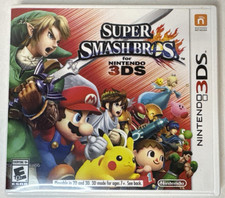 Nintendo Super Smash Bros. Nintendo 3DS Fighting w/ Manual, Case, Cover Art CIB