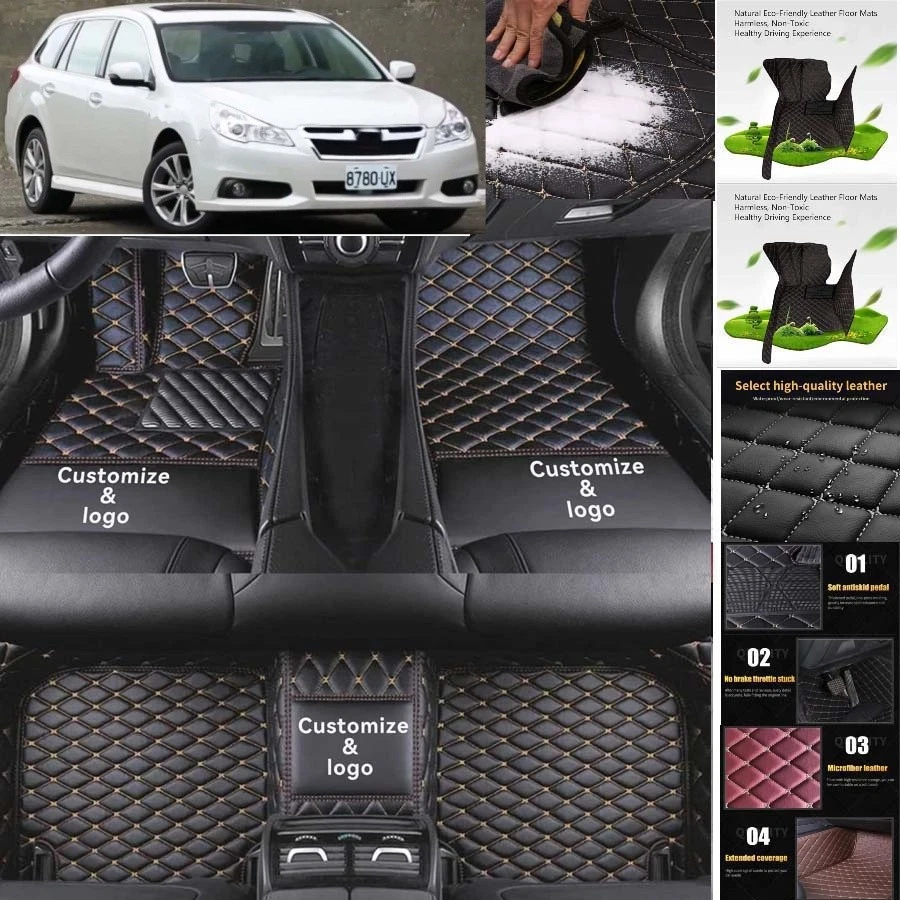 For Subaru Legacy Wagon Car Floor Mats Handmade Liners Anti-Slip Carpets Foto 3 de 4