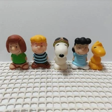 Snoopy Museum Finger Doll Mini Soft Vinyl Set Of 5