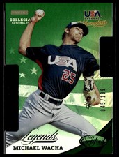 2013 USA Baseball #26 Michael Wacha Die Cuts Green #/199