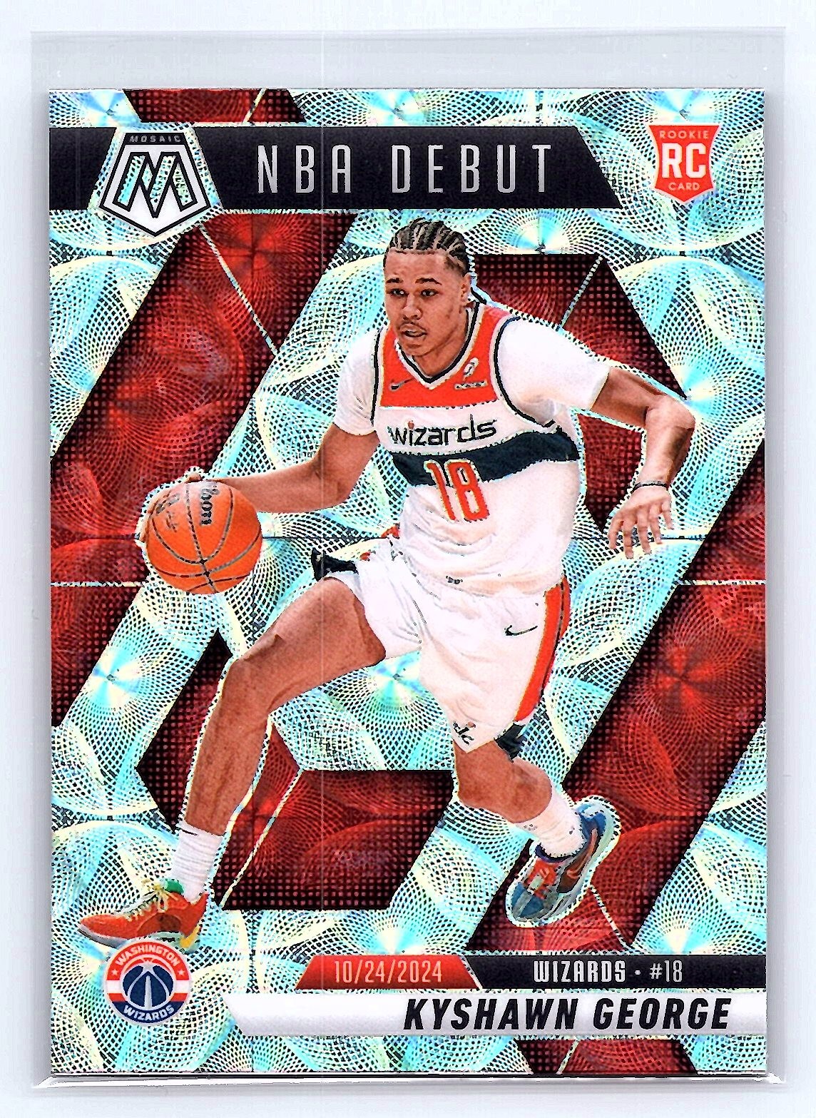 Kyshawn George 2024-25 Panini Mosaic #256 International Mosaic Rookie