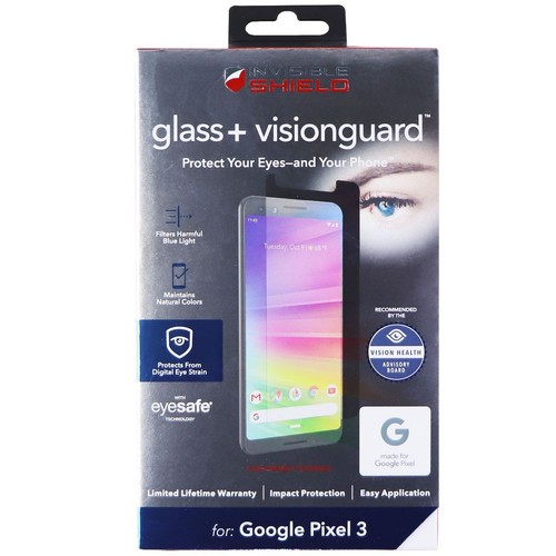 ZAGG Invisibleshield Verre Trempé + Visionguard pour Google Pixel 3 - - Photo 2 sur 3