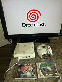 Sega Dreamcast Bundle with 2 games - Tested see pictures