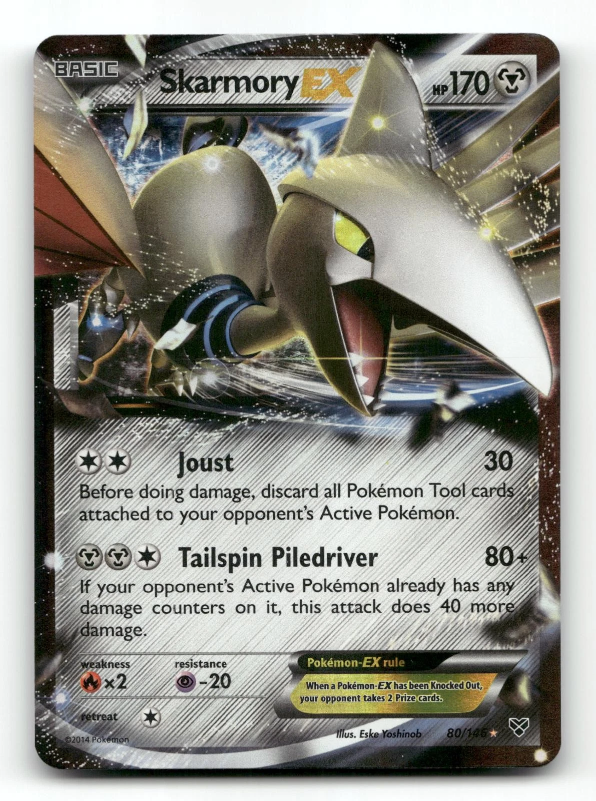 Skarmory-EX - XY #80 Price & Value ($4.92) | PokeScope