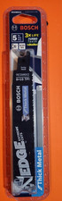 5 Pack Bosch 6" 8/10 TPI Edge Reciprocating Saw Blades For Think Metal