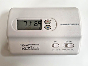 White-Rodgers 1F86-244 Non-Programmable Thermostat 1 Heat /1 Cool Stages.