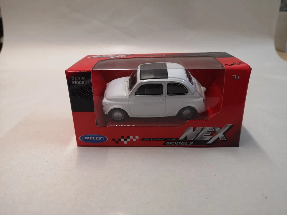 modellino auto scala 1/43 fiat 500 cinquecento macchinina modellini  welly - Immagine 3 di 4