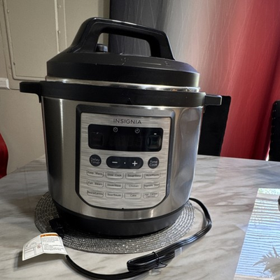 #ad #ad Insignia 8 Qt Multi Function Electric Pressure Cooker Stainless Steel $60.00