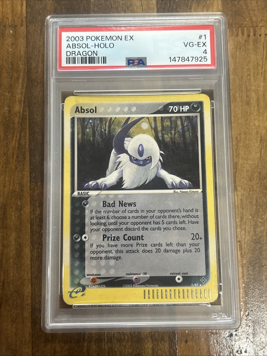 GRADED PSA 4 2003 Pokemon Ex Absol-Holo Dragon #1 | eBay