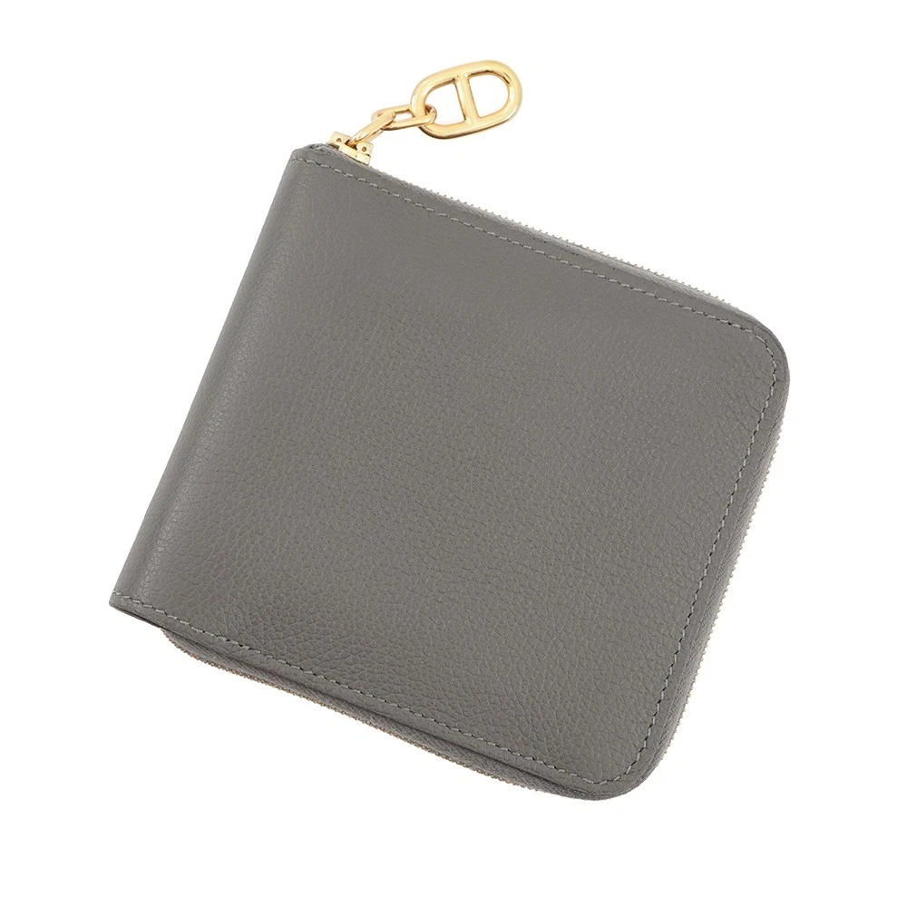 Hermes — HERMES Zip Ango 2 Chaine d'Ancre Evercolor Gris Meyer