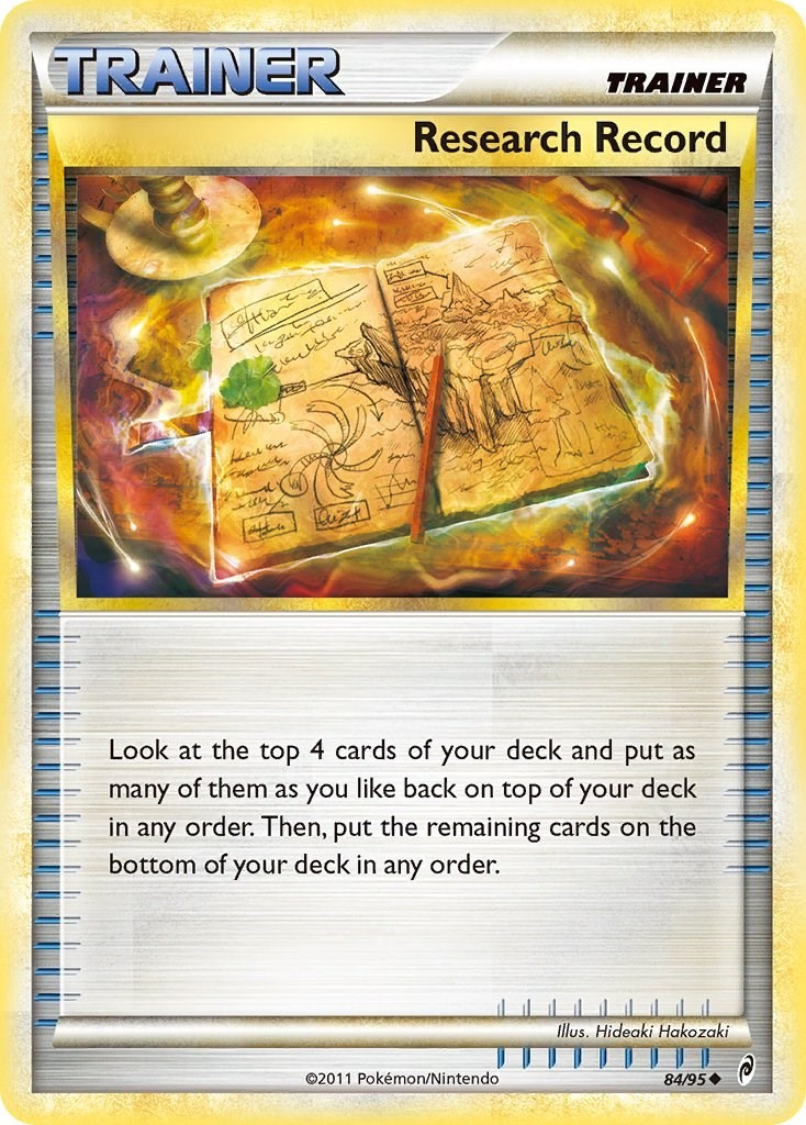 Research Record Call of Legends 84/95 LP Pokemon