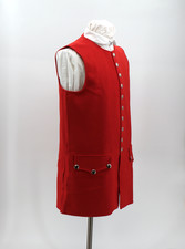 Colonial Period  Red Wool Sleeveless Waistcoat Size 42
