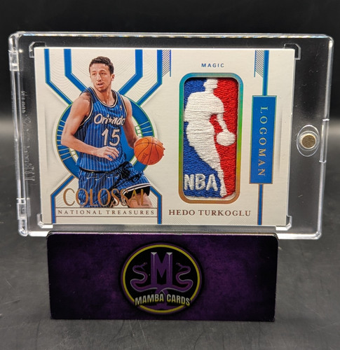 2020-21 Panini National Treasures Hedo Turkoglu Colossal Logoman 1/1 Magic RARE