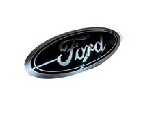 OEM FORD 20-26 F-150 TAILGATE EMBLEM BLACK/BRUSHED LL3J-402A16-AA