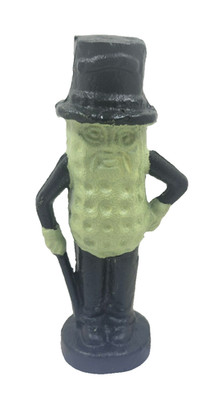 Mr Peanut Man Statue Figurine Vintage Style Paperweight Cast Iron 5.5''H