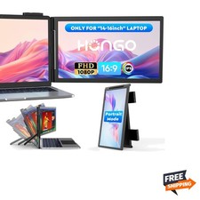 Portable 14-Inch 1080P Dual Screen Monitor - Perfect for Gamers Professionals