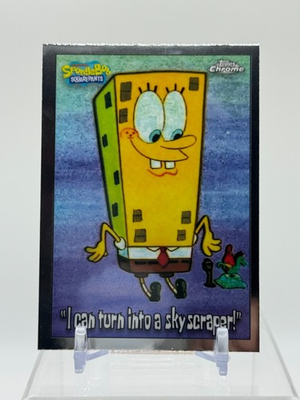 #ad #ad 2025 Topps Chrome SpongeBob #175 I CAN TURN INTO A SKYSCRAPER Base $1.97