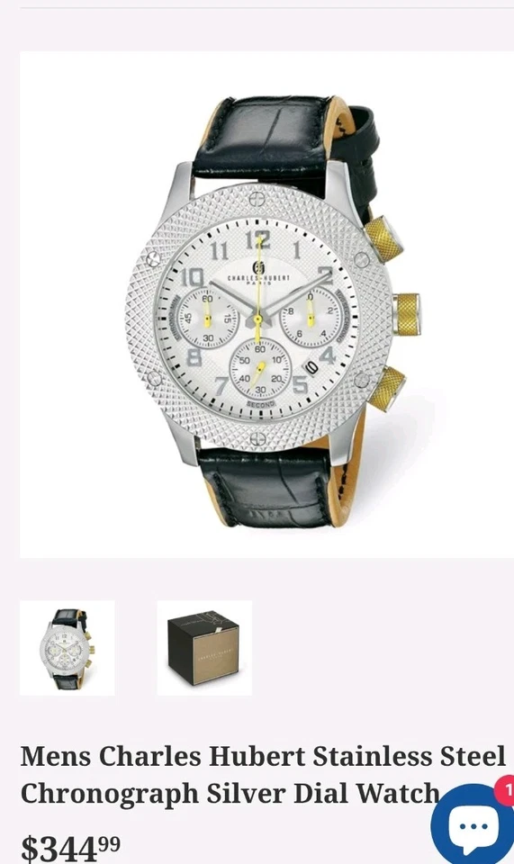 Reloj Hombre Charles Hubert Paris 3979 Acero Inoxidable Foto 2 de 2