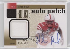 2011 SP Authentic Rookie Auto Patch 52/699 Niles Paul #214 Patch Auto 0af