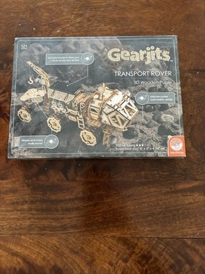 Unopened Gearjits 3D Puzzle Transport Rover 3D Wooden Puzzle.