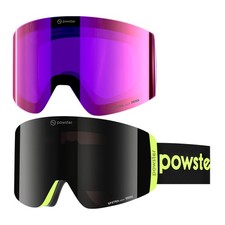 Ski Goggles Snow OTG Snowboard Goggles Magnetic Interchangeable Lens Frameles...