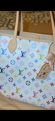 NEW Louis Vuitton X Murakami White 2026 Neverfull MM M27787 W