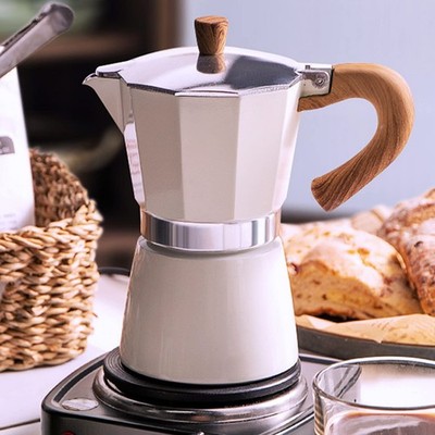 Coffee Pot, Moka Pot Italian Coffee Maker 6 cup/10 OZ Stovetop Espresso Maker...