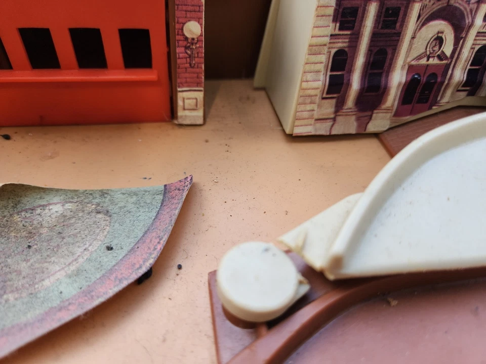 Hot Wheels City Service Center Sto N Go Vintage 1979 Estación de Bomberos Policía Carga Foto 4 de 4