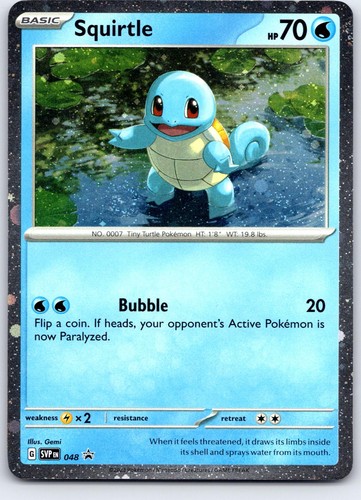 Squirtle (Cosmos Holo) 048 Promo Scarlet & Violet Promo Pokemon Lightly Played